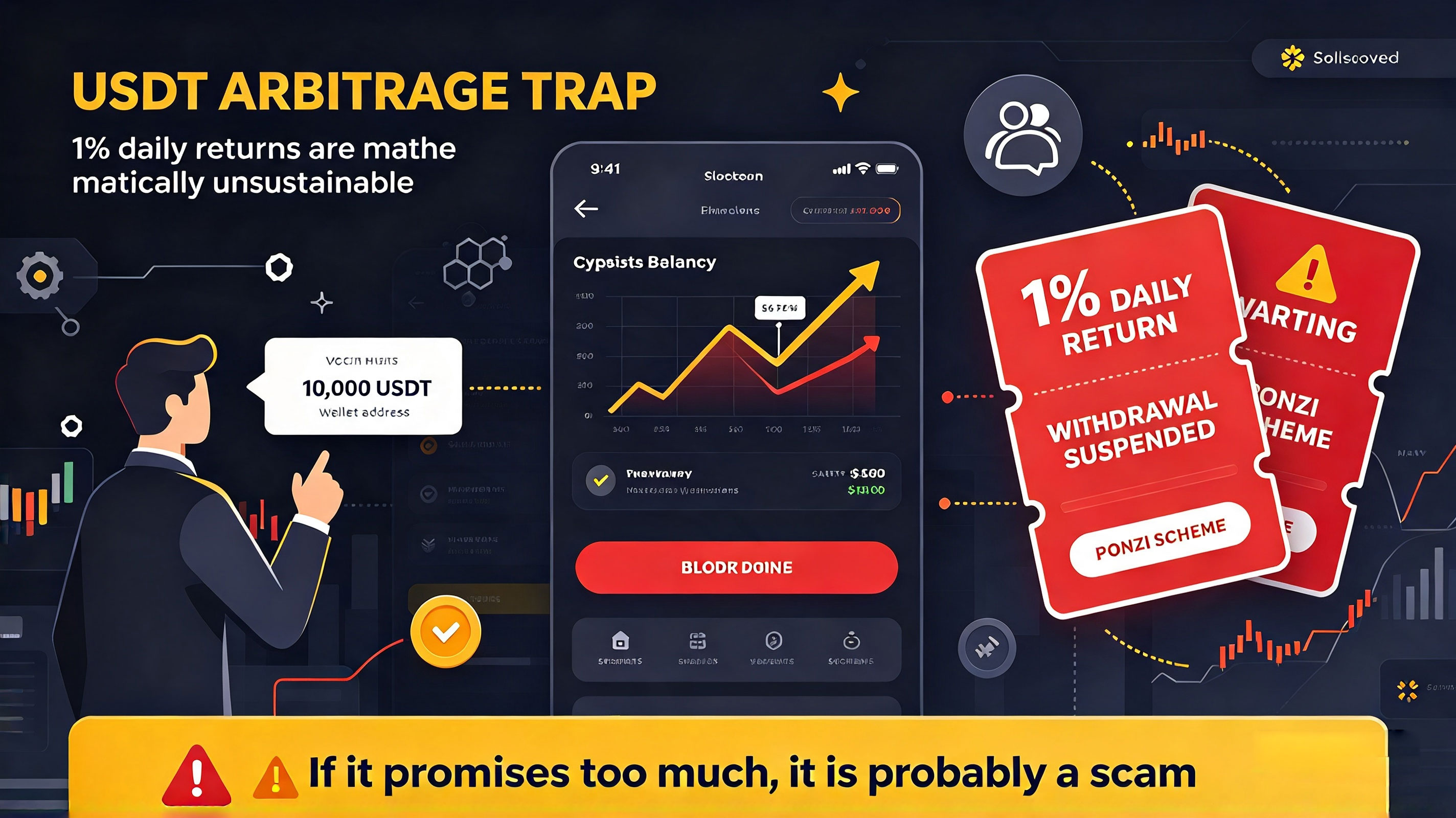 USDT "Arbitrage": The High-Yield Trap Offering 1% Daily Returns